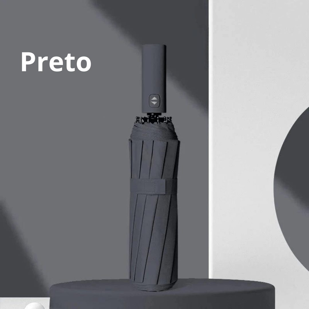 GUARDA-CHUVA ON/OFF AUTOMÁTICO E RESISTENTE - PROTEÇÃO UV