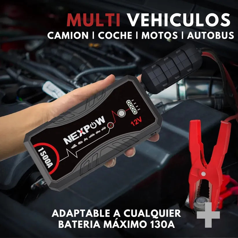 EnergyMax™ - Arrancador de Batería Con 11.000 mAh