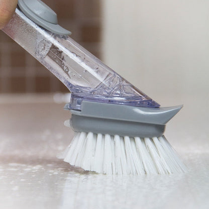 Max Clean 2 em 1 Conjunto de Escova e Esponja com Dispenser para Detergente